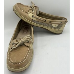 Sperry Top Sider Tan Boat Shoes Suede Upper 9102047 Women's Size‎ 9M